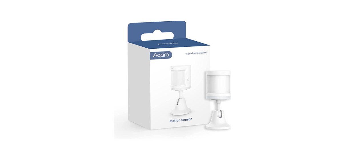 A white motion sensor