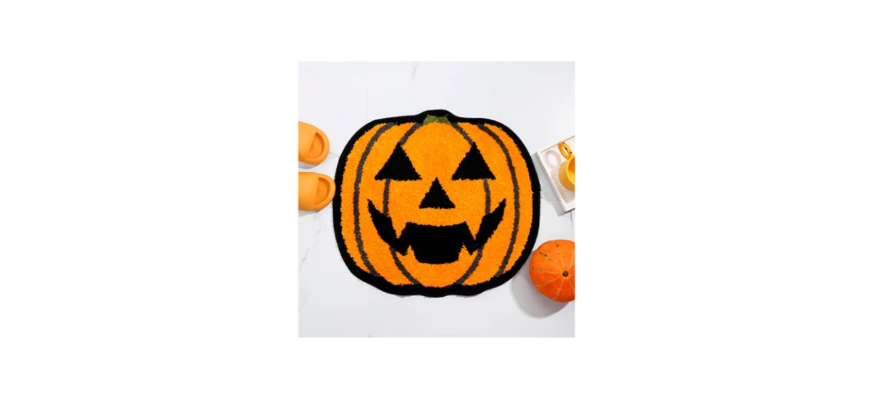 Best Frozzur Halloween Pumpkin Bath Mat Best Frozzur Halloween Pumpkin Bath Mat