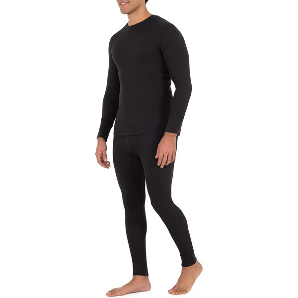 Fruit of the Loom mens Recycled Waffle Thermal Underwear Set