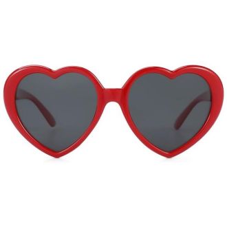 JOVAKIT Kids Polarized Heart Shaped Sunglasses