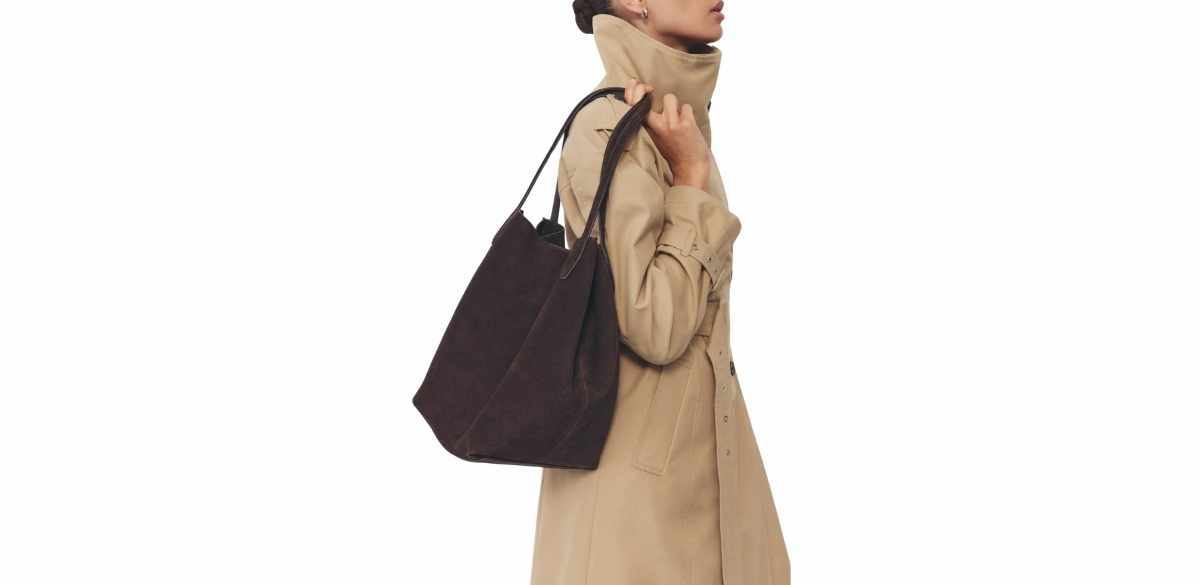 Madewell The Shopper Tote in Soft Grain Suede