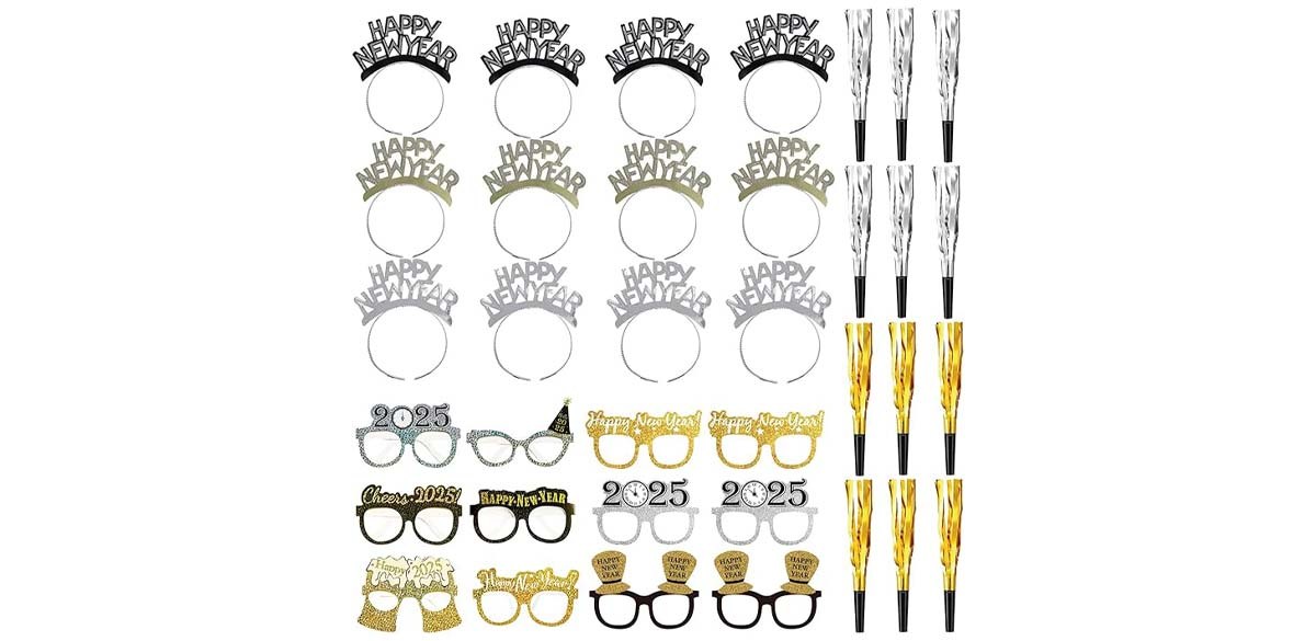 Tawecrew 36 Pieces New Years Eve Party Supplies 2025
