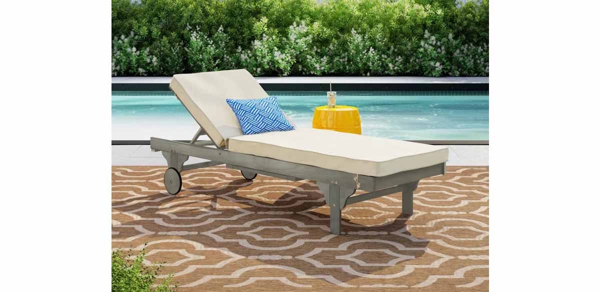 Sol 72 Outdoor Alvah Outdoor Eucalyptus Chaise Lounge