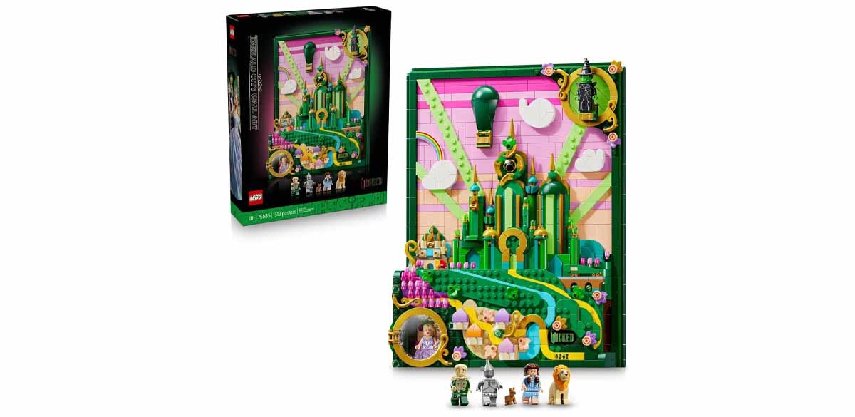 LEGO Wicked Emerald City Wall Art Building Set