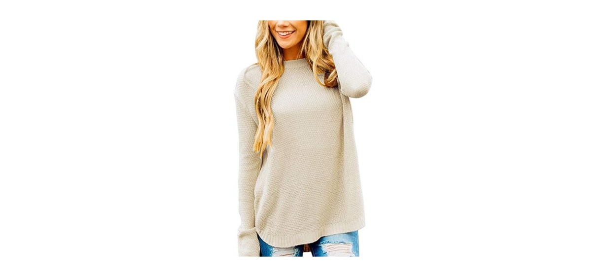 Best Merokeety  Oversized Crewneck Sweater