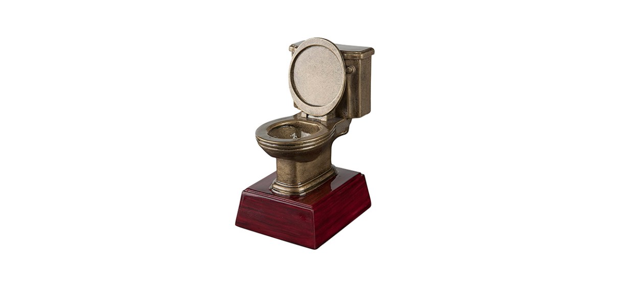 Best Decade Awards Gold Toilet Bowl Loser Trophy