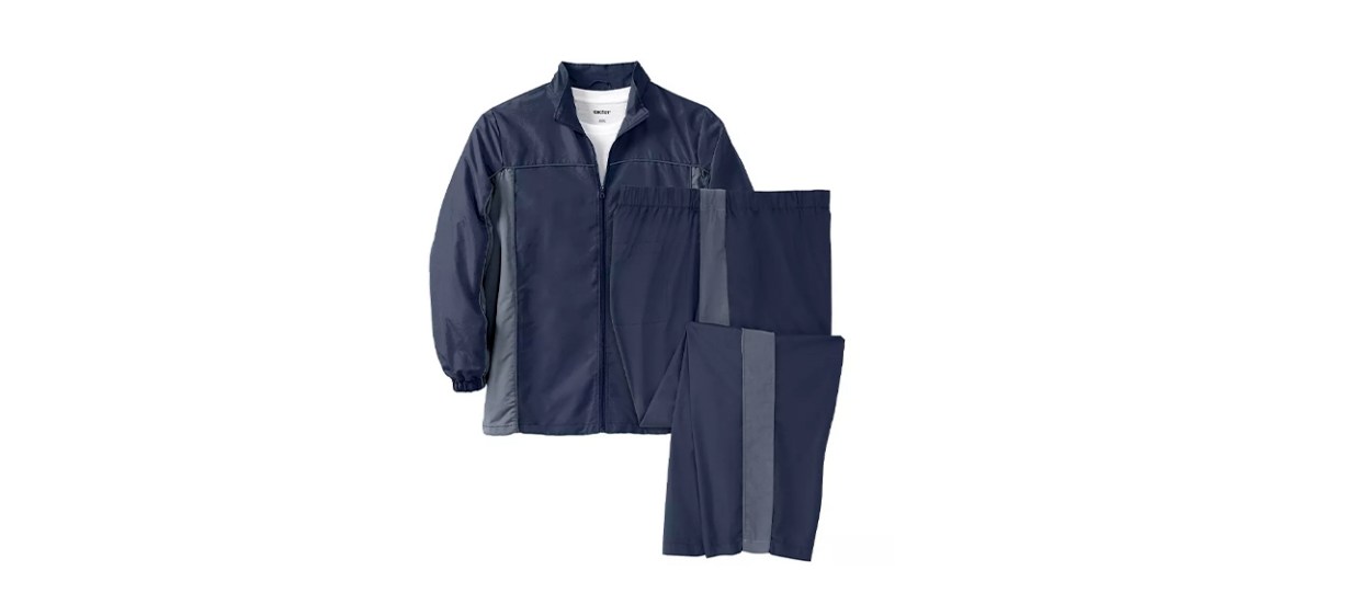 Best KingSize Men's Big and Tall Long Sleeve Colorblock Tracksuit