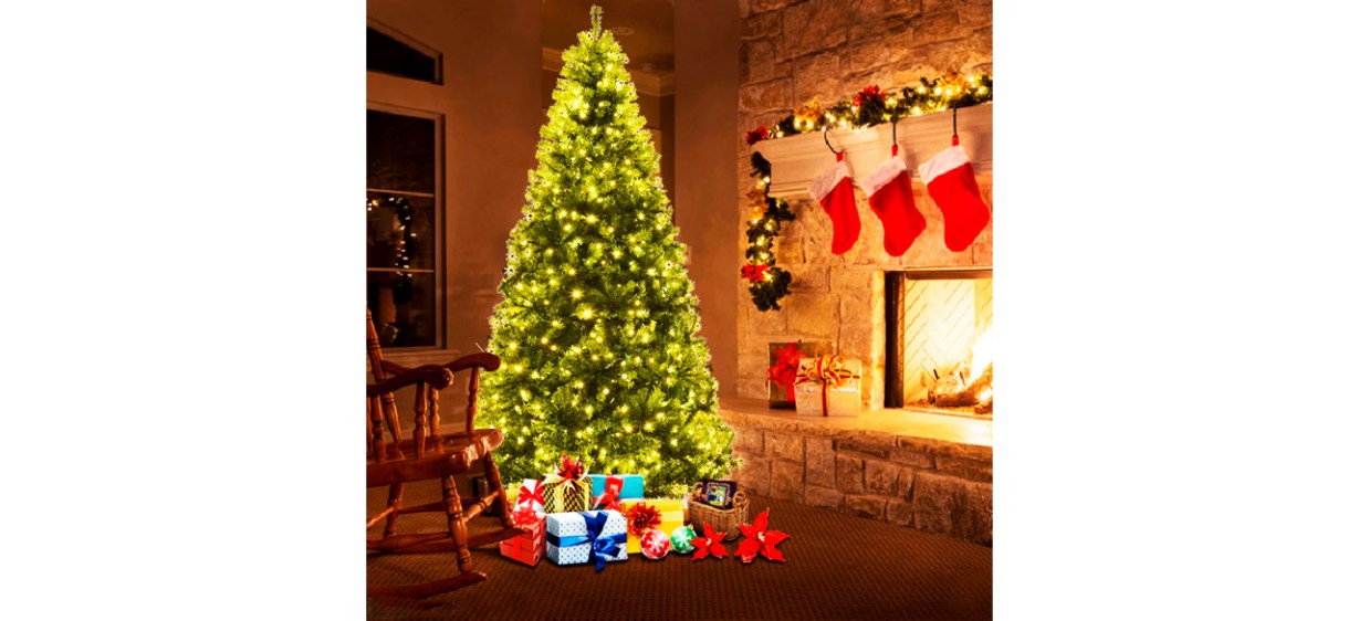 Costway 7Ft Prelit Christmas Tree