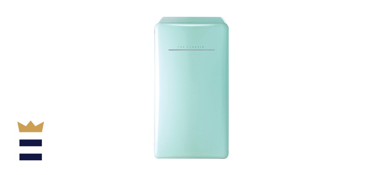 Daewoo Retro Compact Refrigerator in Mint Green