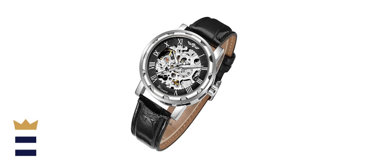 Gleim Skeleton Steampunk Mechanical Watch
