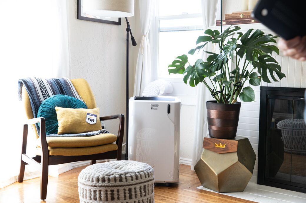 Throw pillows on chair