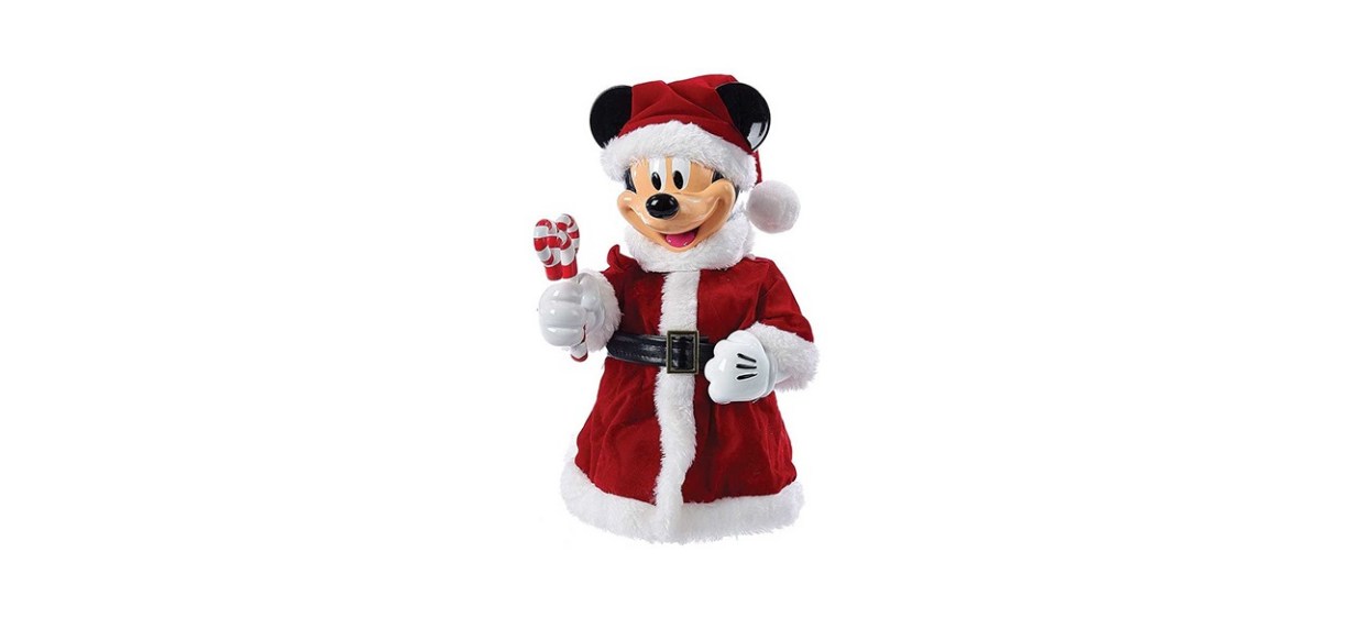 Kurt Adler Mickey Mouse Santa Treetop with Bendable Arms