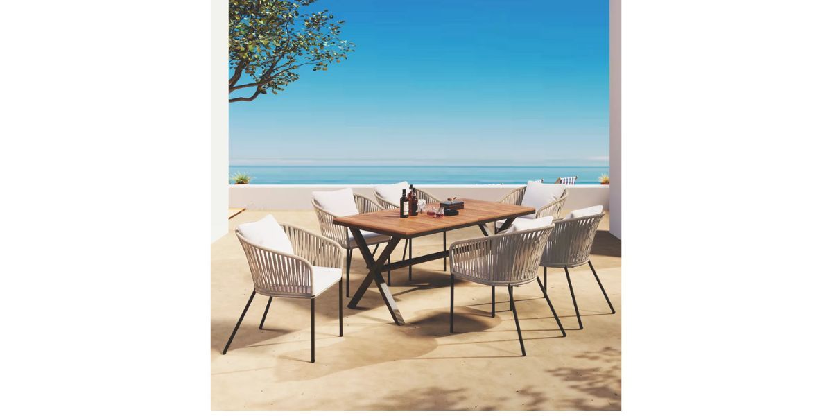 ModernLuxe 7-Piece Patio Dining Set