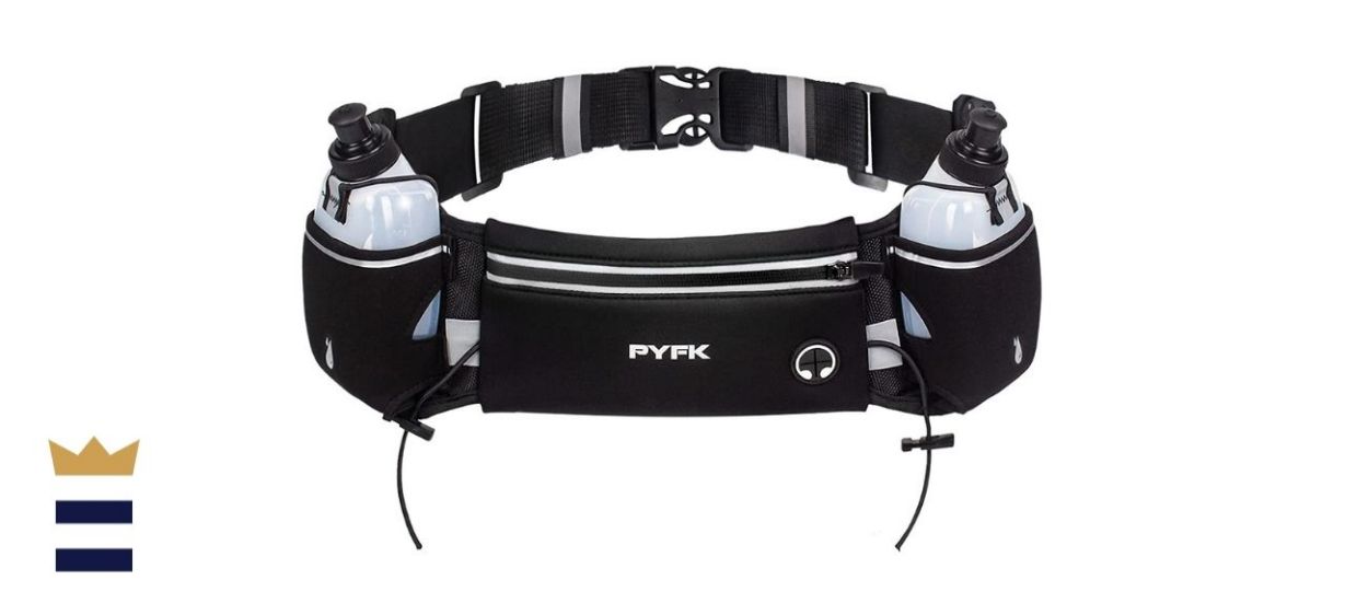 PYFK Upgraded Running Hydration Belt with Water Bottles