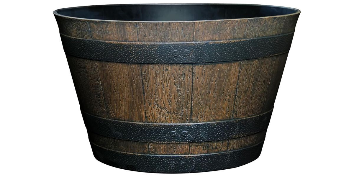 Classic Home and Garden Whiskey Barrel Planter