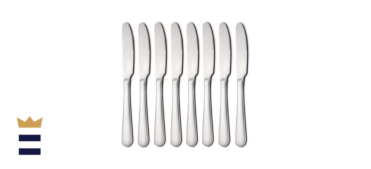 XMSAMPLE Butter Knives, Set of 8 Dinner Knifes