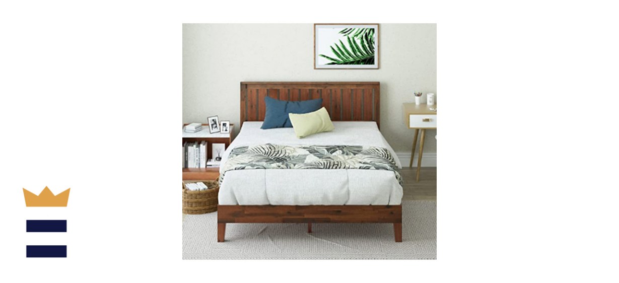 Zinus Vivek 12-Inch Deluxe Wood Queen Bed