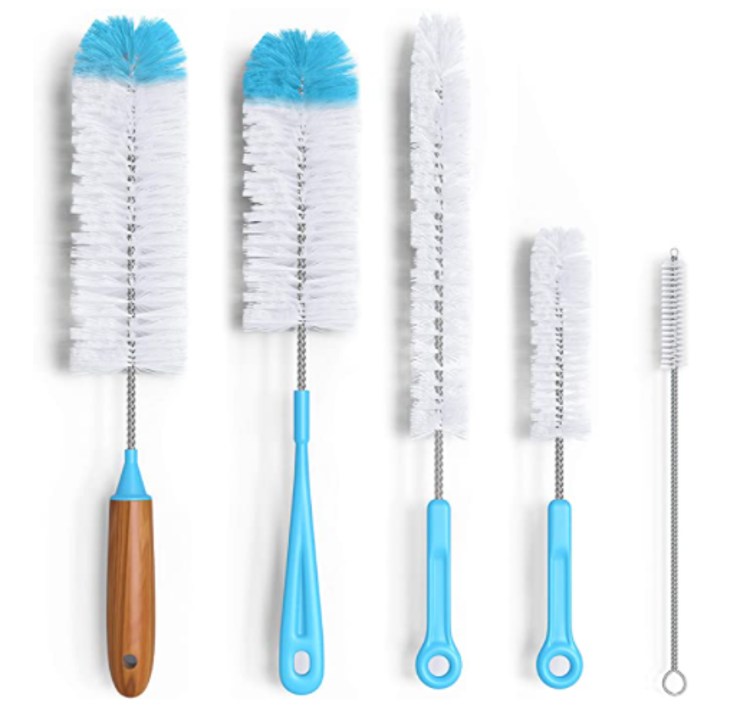 Turbo Microfiber Bottle Brushes, 5-Pack