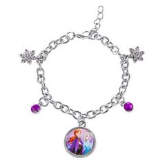 Disney Frozen 2 Sisters Elsa and Anna Fashion Charm Bracelet