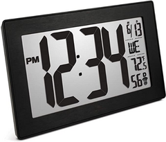 Marathon Slim Panoramic Digital Wall Clock