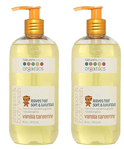 Nature&#039;s Baby Organics Shampoo &amp; Body Wash Vanilla Tangerine, 16 oz.