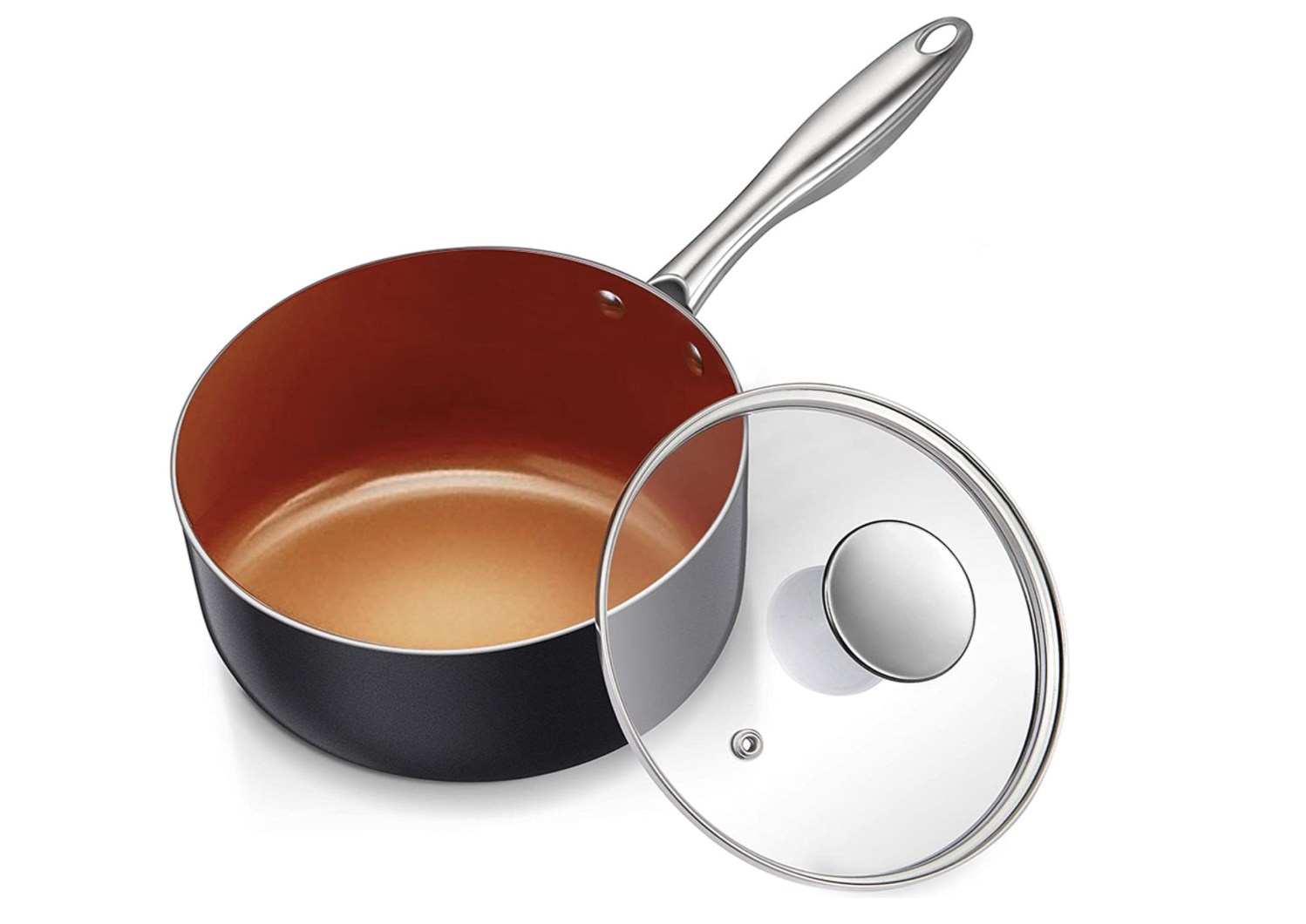Michelangelo Nonstick Saucepan with Lid