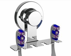 SIMPLELIFE Chrome Suction Cup Toothbrush Holder