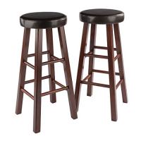 Winsome Wood Marta Assembled Round Bar Stools